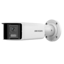 Cámara Bullet IP Panorámica 4MP Acusense IP67 WDR120 Luz estroboscópica y audio Altavoz MIC Hikvision