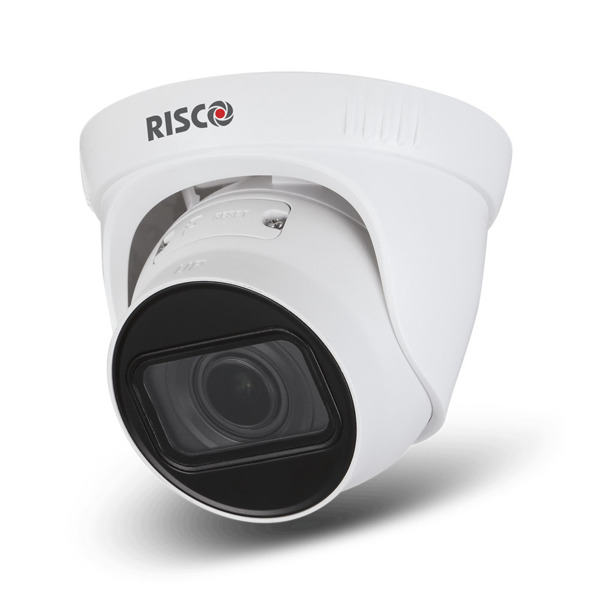 Cámara IP Varifocal Eyeball Risco EL exterior 4MP IR50m 2.8-12mm/F1.7 PoE IP67 Micro SD VUpoint