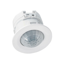 Detector PIR para interior con montaje empotrado. Cobertura 6 m / 360º.