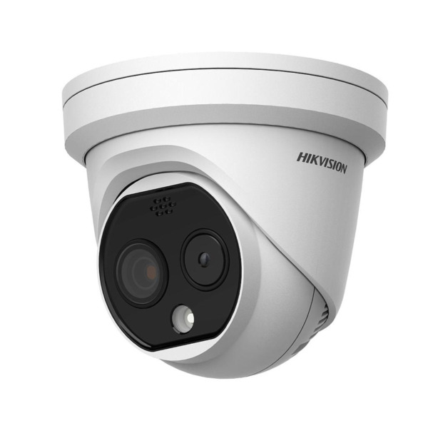 Domo IP Bi-espectro Óptico/Térmico 4MP 1.8/2mm IR15m White Light 30m E/S Alarma Audio MIC Alarma Visible-Audible Analítica víde