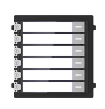 Módulo de videoportero modular 6 Botones/Etiquetas Acero inoxidable Hikvision