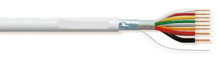 Rollo 100m de cable flexible 6+2 hilos apantallado libre halógenos (AL/M 6x0,22+2x0,75 HF)