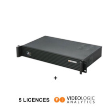 Sistema de análisis de vídeo activado para 10 canales ampliable a 22. Incluye Servidor enracable I5 con módulo de relés integrad