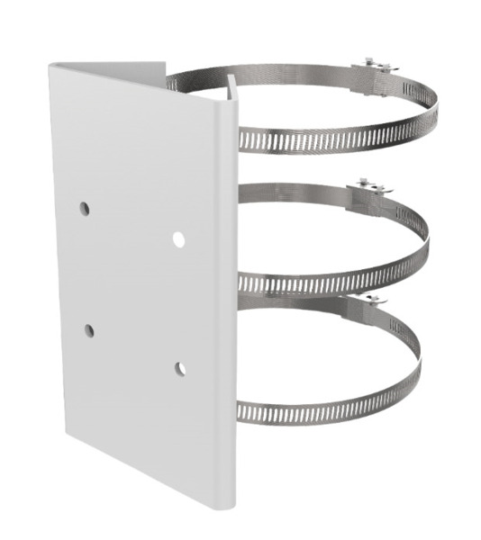 Soporte de montaje en poste horizontal para Cámaras Domo PTZ y PanoVu Hikvision